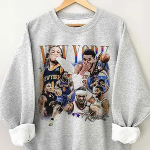 Brunson Anunoby Hart Towns Robinson Basketball Vintage Sweatshirt
