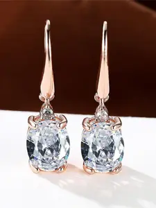 1 Pair Geometric Oval Earrings for Women Fashion Ear Hooks Dangle Earrings Jewelry Retro Design High Quality Earrings Perfect Gift for Birthdays Anniversaries Daily Wear