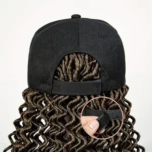 The new 2024 is a hot sellerBraided Baseball Cap Wig Box Braid Hair Extensions with Hat Color Synthetic Hair Cap Wig with Long Braiding Hair for Women