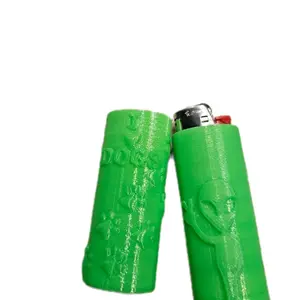 i love my dog and alien bic lighter case - Green Protective Cover for Bic Lighters