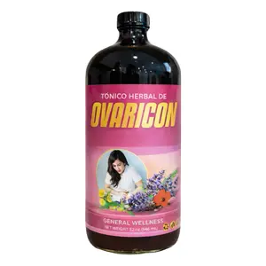Ovaricon Tonico Herbolario Natural Reforzado con Cuerpo Amarillo Tónico de 32 oz Antioxidants & Natural Vitamins for Women's Healthcare
