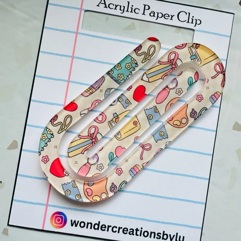 Teacher Jumbo Paper Clips, Jumbo Paper Clips Acrylic, Acrylic Bookmarks,bookmark gift for teacher,teacher appreciation gift, bookmark/book lover