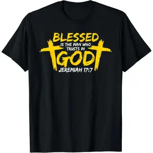 Blessed Is The Man Who Trusts In God - Christian Faith T-Shirt Golf Gift T-Shirt For Men And Women