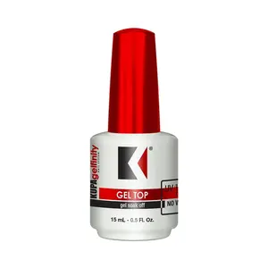 Kupa Gel Top Coat Glossy Finish (No-Wipe) 0.5 Fl Oz