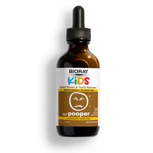 Support Healthy Bowel Movements Within 20 Minutes | BIORAY Kids NDF Pooper - Natural Mango Flavor, Non-GMO, Vegan, Gluten Free