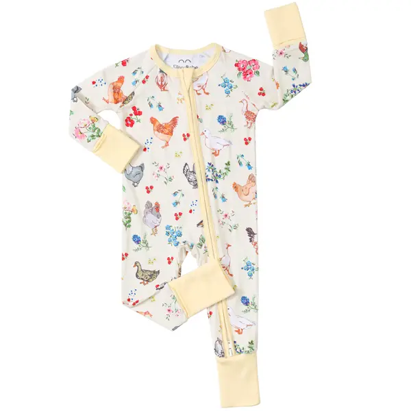 EllivviBebe Baby Bamboo Pajamas, Ultra Soft Bamboo Viscose Zipper Romper Sleepwear，2-Way Zipper, Super Soft, Fun Print Baby Clothes, Breathable Stretch One Piece Footed Pajamas for Newborns Baby Infants Toddlers Bamboo Sleep Sack, Baby Clothing