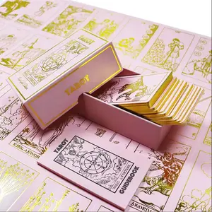 Rose Gold Tarot Card Decks with Guide, Classic Tarot Design, and Gold Foil Rider Waite Elements