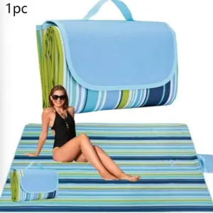 Waterproof Picnic Blanket 57.1x78.7 Inches, Outdoor Sand-Resistant Mat for Beach Camping Hiking, Foldable Durable Ground Cover, Lightweight Picnic Mat, Waterproof Sandproof Blanket