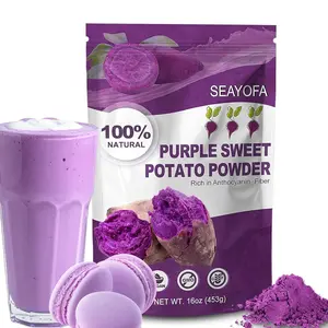 16oz Value Pack Purple Sweet Potato Powder for Regular Use – 100% Natural Dried Ube Powder, Purple Yam Powder for Food Coloring, Vegan, Gluten-Free, for Baking, Smoothies, Lattes & Desserts