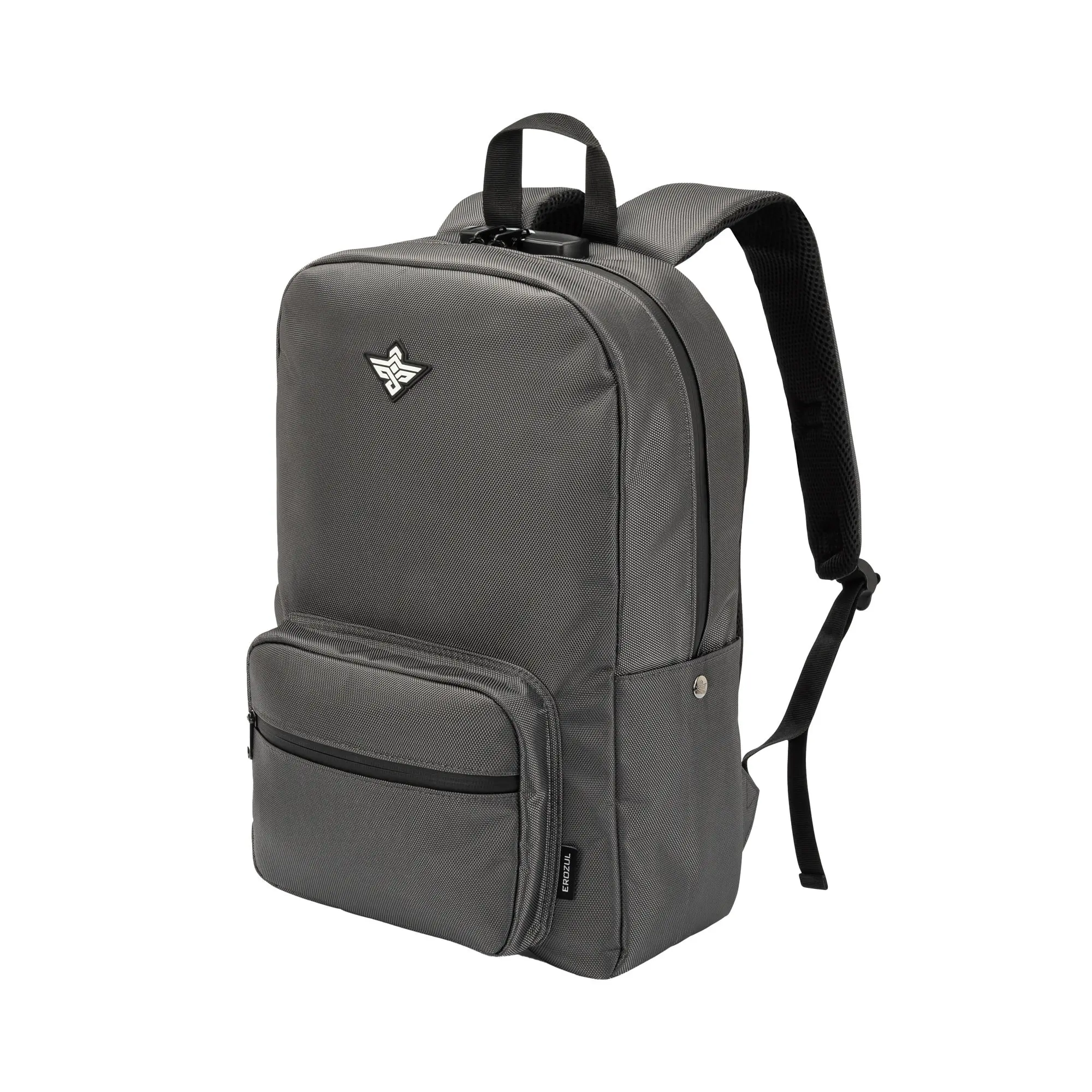 Erozul Legend Smell Proof Back Pack with Combination Lock Water Resistant Stash Bag + Bonus Gifts - Graphite
