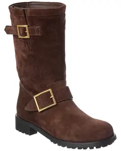 DNU PACK Jimmy Choo Biker Mid Suede Boot