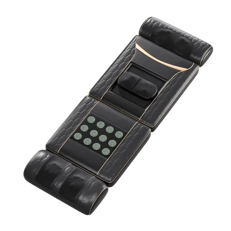 Adjustable Durable Full Body Electric Massage Mat with Jade Heat, Vibration, Kneading, and Rolling Massage UPGRADED