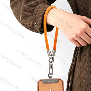 Colorful Phone Lanyard Wrist Strap with Metal Clasp for iPhone Android