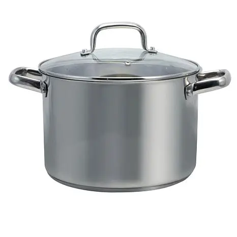 Oster Adenmore 8-Quart Stock Pot with Tempered Glass Lid Oster Adenmore 8-Quart Stock Pot with Tempered Glass Lid