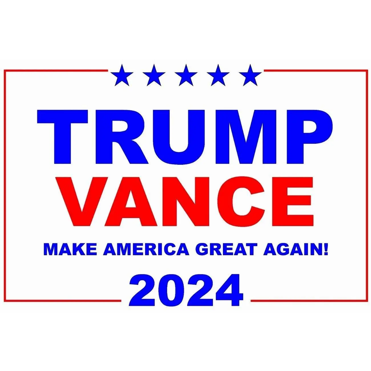 2024 Campaign Yard Sign Durable Weather Resistant Plastic 18x24 Inch Outdoor Decorative Display For Lawn And Garden