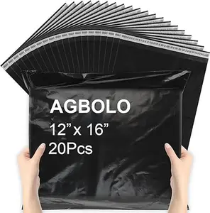 Poly Mailers, 12x16 Shipping Bags for Clothes, 20 Pcs Packaging Bags, Waterproof Shipping Envelopes, Tear-Proof Mailing Bags for Secure Packaging & Small Business, Black