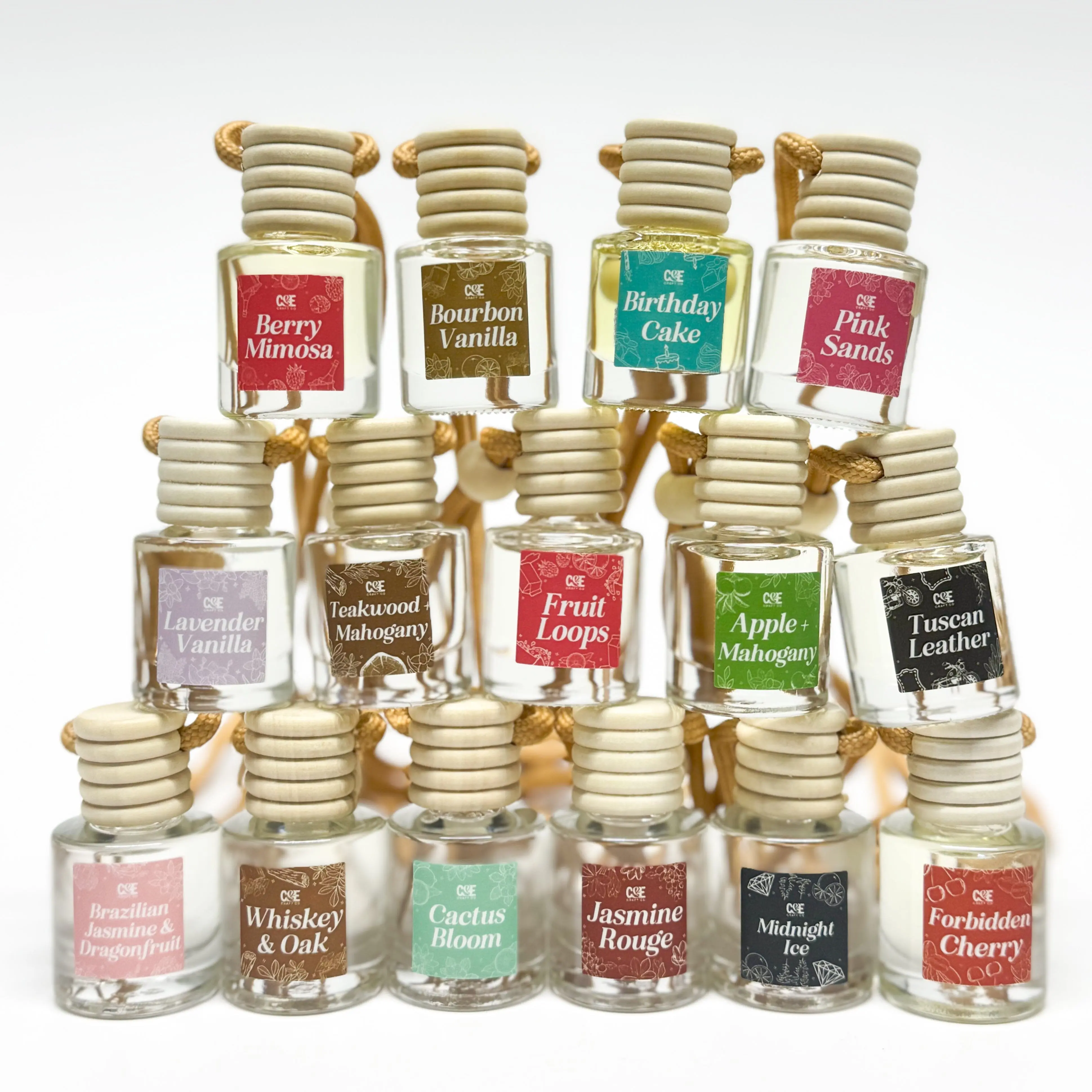 Scented Car Air Freshener - Long Lasting Car Diffuser - Last 60+ Days Scented Car Air Freshener - Long Lasting Car Diffuser - Last 60+ Days
