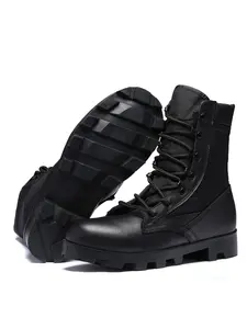 Men's Hiking Boots Lace-Up Secure Short Tactical Boots, Breathable Fabric, Durable Sole, Large Size Men's Shoes Outdoor Hiking Boots