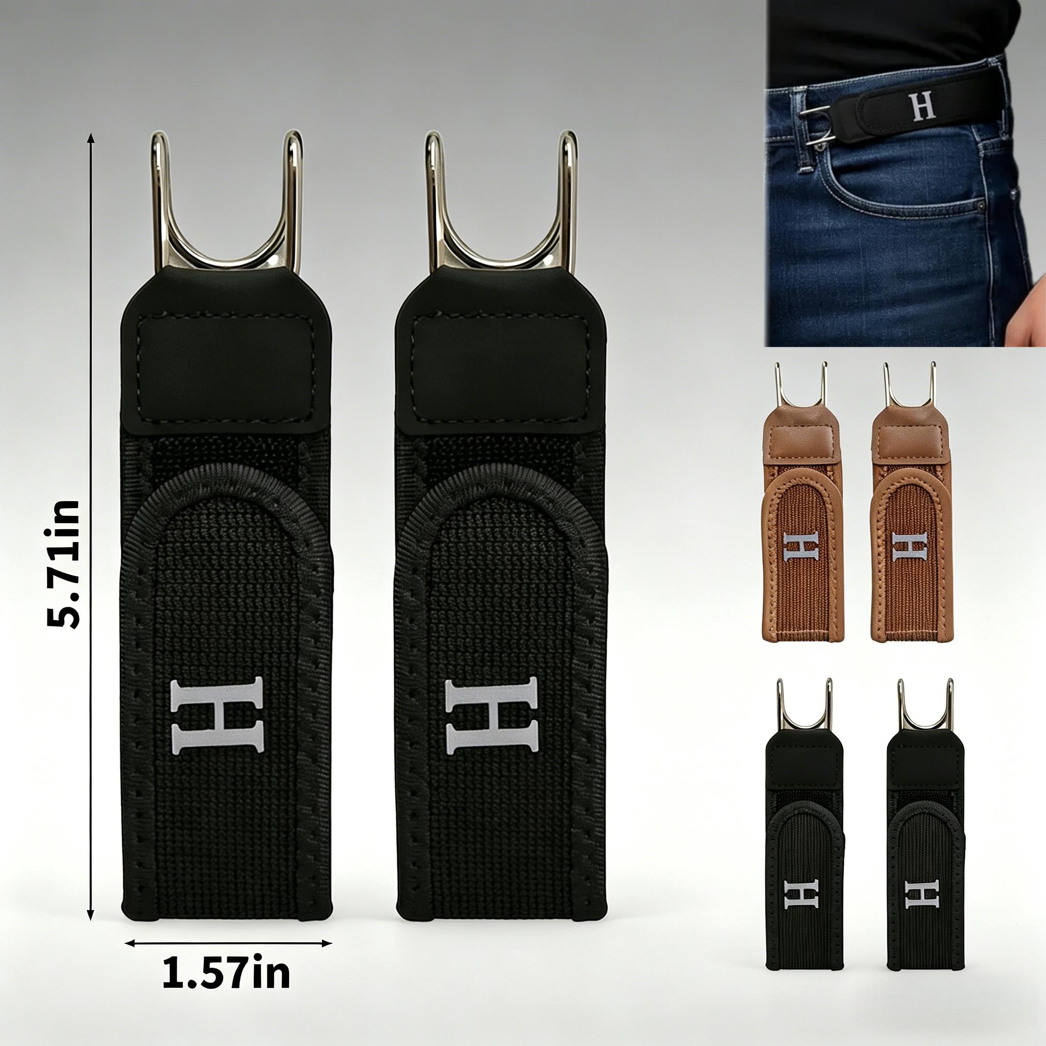 No Buckle Elastic Stretch Belt for Men & Women, Adjustable Buckleless Belt Hook, Invisible Unisex Belt for Jeans, Pants