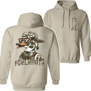 Fowlmouth Hunting Bomb Hoodie, Waterfowl Hunter Apparel Hoodie, Old School Wood Duck Graphic Pullover Hoodie, Vintage Duck Hunter Streetwear Gift Hoodie unknown pathfinder uniform urban apparel comfy s gangstalicious  boondocks florida outfit