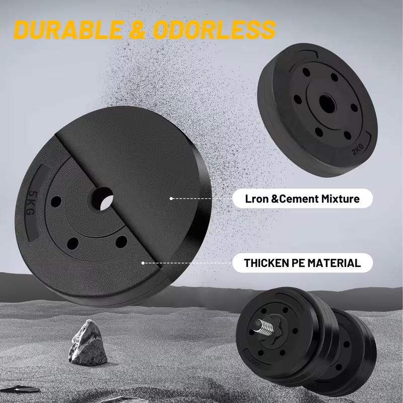 Heavy-Duty EZ Curl Barbell Weight Set | Home Gym Arm Training Essential