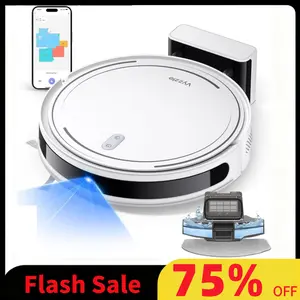 Vyzzle 3 in 1 Robot Vacuum Cleaner D10 Super-Thin Powerful Suction Quiet Self-Charging Robotic Vacuum Cleaner Cleans Hard Floors to Medium-Pile Carpets Multifunctional Christmas Gift Durable Smart