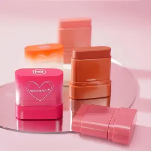 Long Lasting Blush Stick for Women, 1 Count Natural Look Glow Blusher for Daily Makeup, Multi-use Makeup Stick for Lip Face Eyes, Beauty Cosmetics