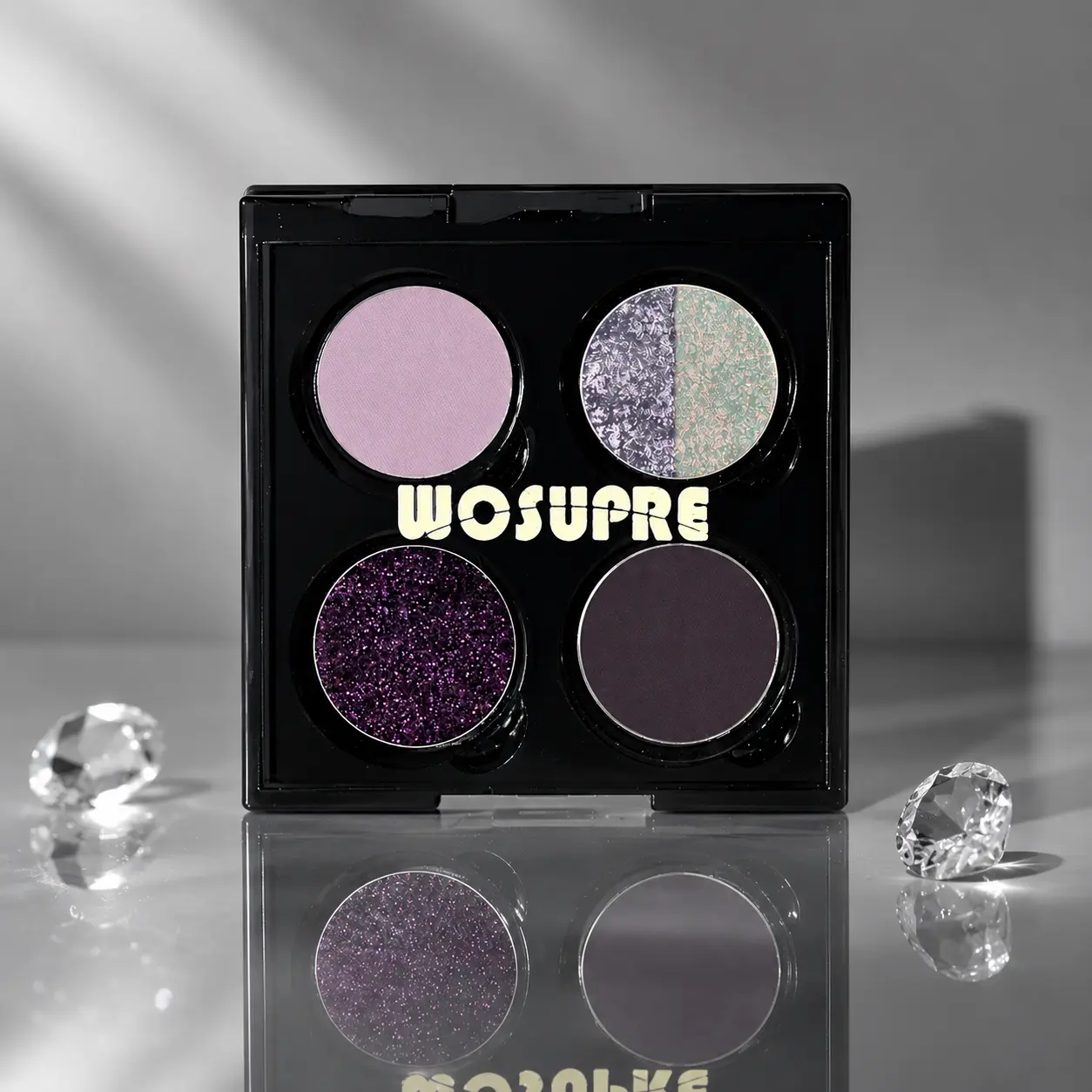 WOSUPRE Pro Purple Dusk Eyeshadow Palette, Hypoallergenic Long-wear Glitter Makeup, Affordable Cosmetic for All-day Glam Looks