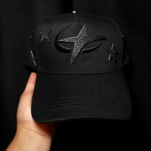 Barbas Hats X CT Galaxy Full Black Black Snapback