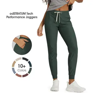 ODODOS Women's Performance Joggers - Ultra Soft odSTRATUM Tech Sweatpants Adjustable Mid Rise Pants with Pockets summerwins