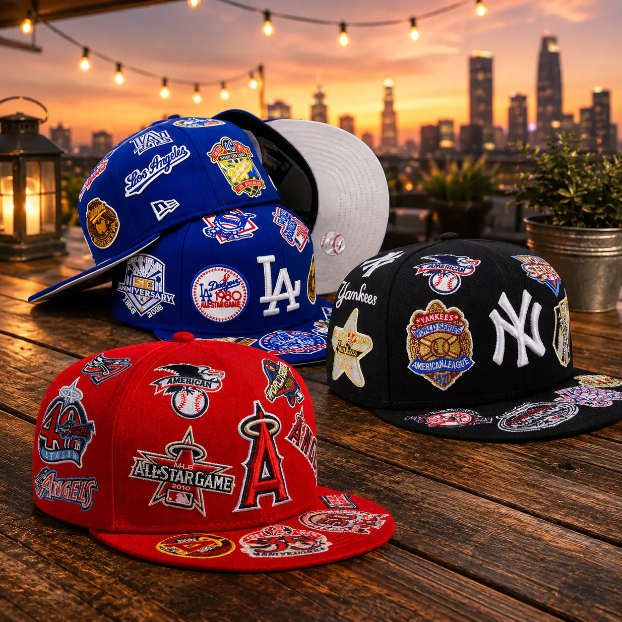 Los Angeles Dodgers All Over 59FIFTY Fitted Blue