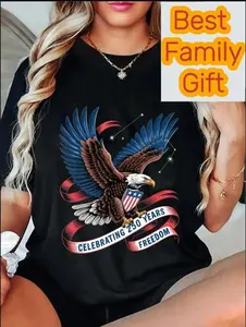 250 Years America Anniversary USA 250th Birthday Apparel T-Shirt, 100% Cotton Unisex Top, Gift For Father and Mother, Gift For Family