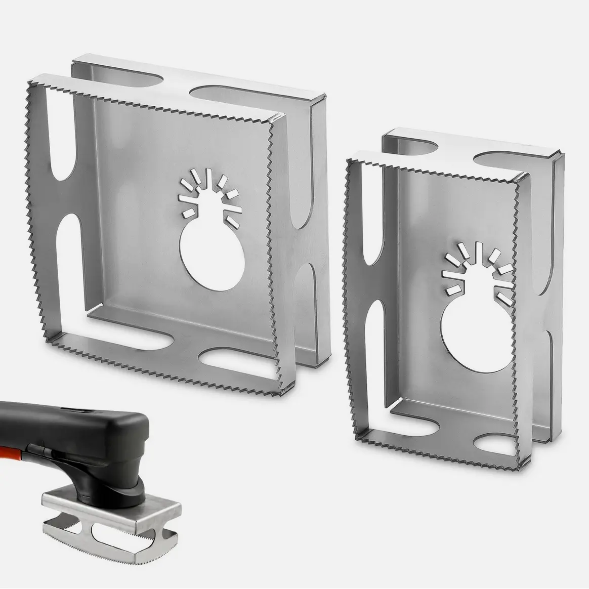2Pcs Drywall Outlet Slot Cutter, Oscillating Tool Attachment for Cutting Single Gang Wall Boxes