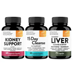 [Sandhus] 3-in-1 Complete Body Wellness Support – Liver, Kidney, Gut & Colon Supplement Milk Multicolor vitamin