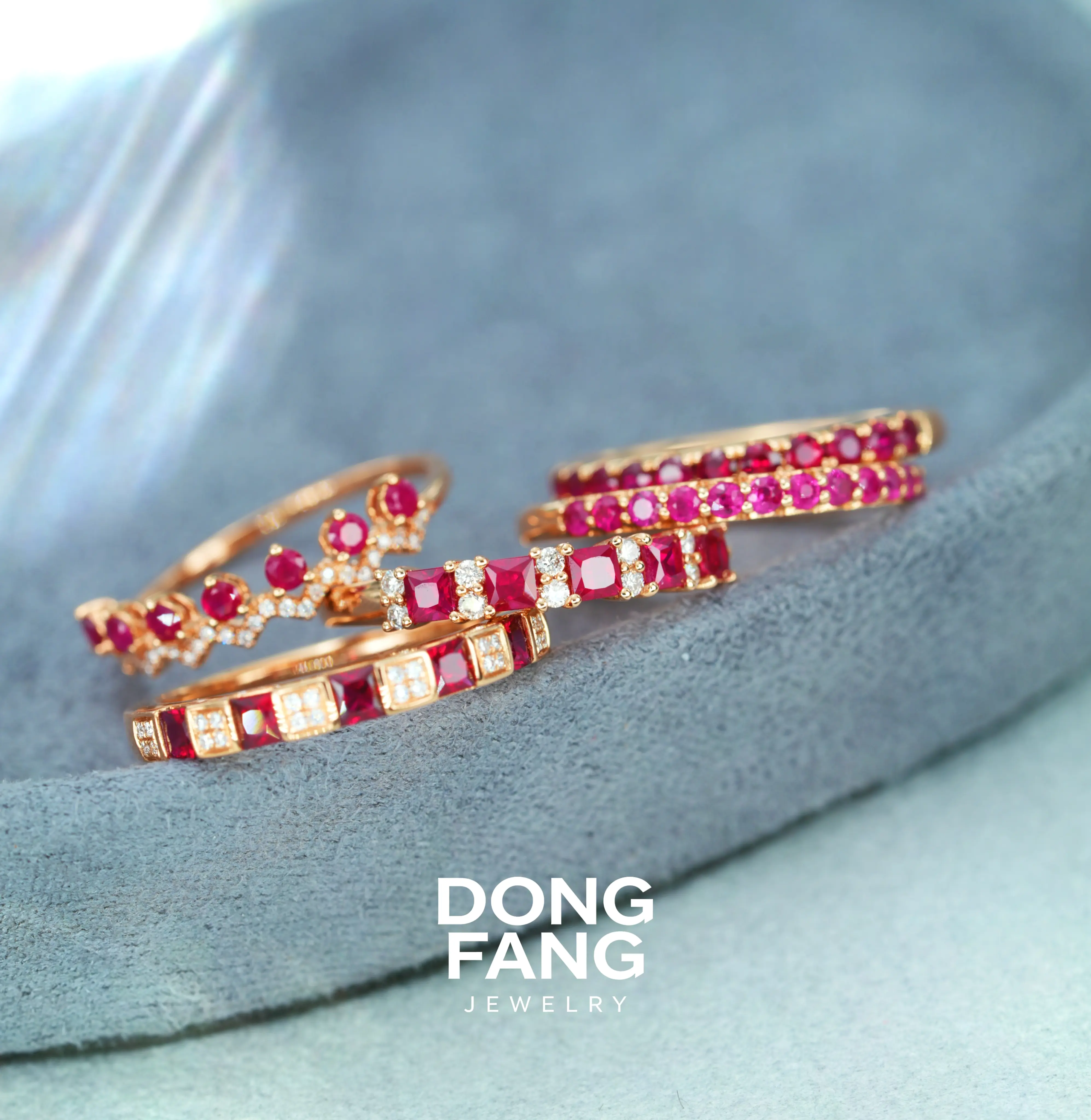 Natural Ruby Diamond Ring – Natural Pigeon Blood Red, AU750, Luxurious and Elegant