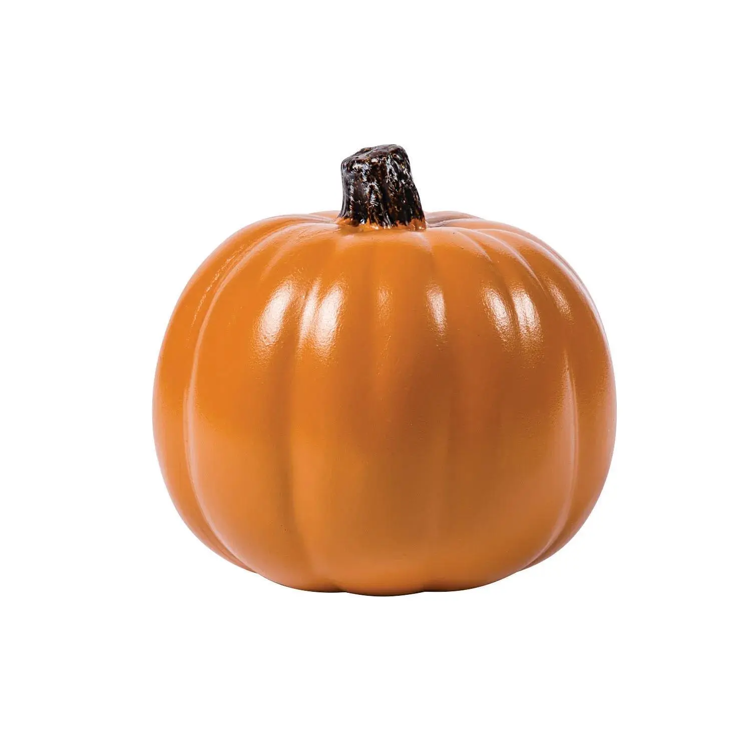 5 in Orange Foam Craft Pumpkin, Carving & Decorative Piece, DIY Friendly for Kids' Crafts