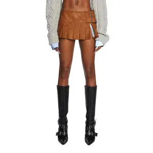 Viral Takeover Mini Skirt - Camel