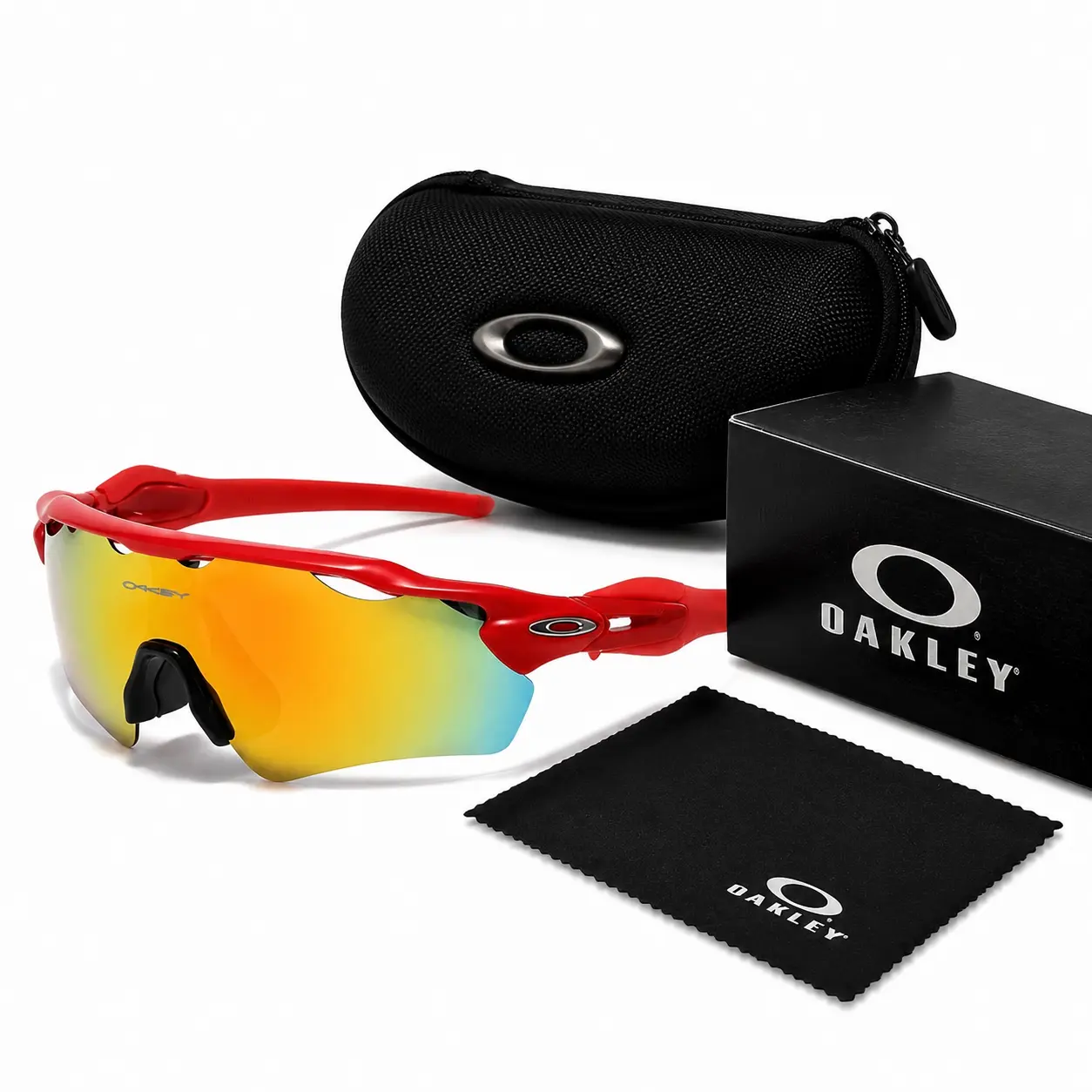Oakley Performance Polarized Sports Sunglasses UV400 Wraparound Cycling Running Driving Eyewear