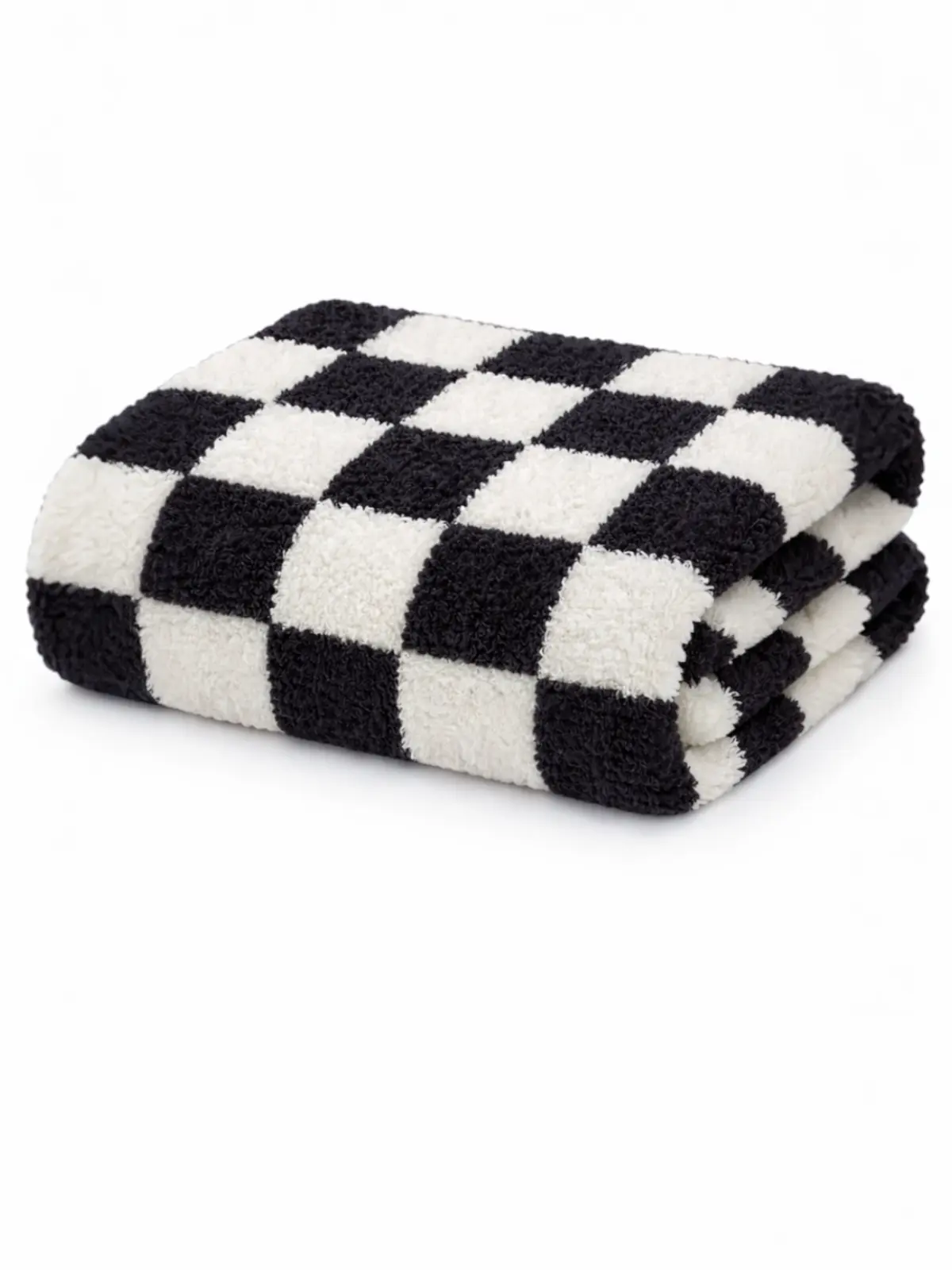 Phufy® Bliss Checkerboard Blanket, Black