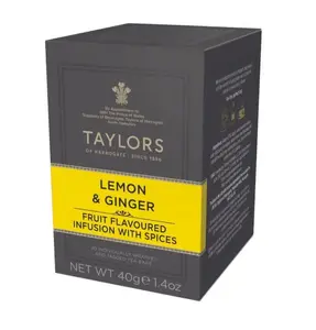 Taylors of Harrogate Lemon & Ginger Herbal Tea, 20 Count Beverage - Nata