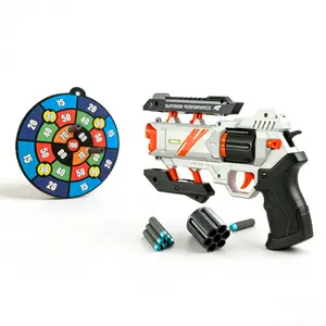 Foam Dart Blaster Toy Set with Target & 48 Refill Darts for Kids Outdoor Play Birthday Gift
