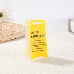 Acrylic Desktop Plaque, 1 Count Little Reminders Letter Desktop Plaque, Desktop Reminder Label for Home Office, Home Decor, Room Decor, Signs, Home Office Decoration, Desk Signage Decoration