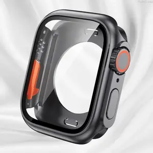 Full Coverage Protective Apple Watch Case, Durable Smartwatch Protector Compatible with Series 40mm 41mm 44mm 45mm, Scratch-Resistant Everyday Protection Accessory