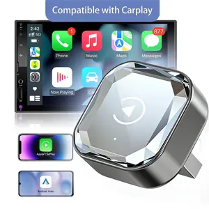 2026  Wireless Carplay Adapter, Wireless Carplay Auto, Bluetooth-compatible 5.0+2.4/5g Dual Frequency WiFi, Compatible with Wired & Android/iOS Phones