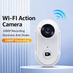 Mini Thumb Body Camera Magnetic Wearable POV Cam Hands Free Portable Recorder for Home Security Outdoor Cycling Pet Vlogging Waterproof Anti Shake Small Hidden Camera Clip On Anywhere