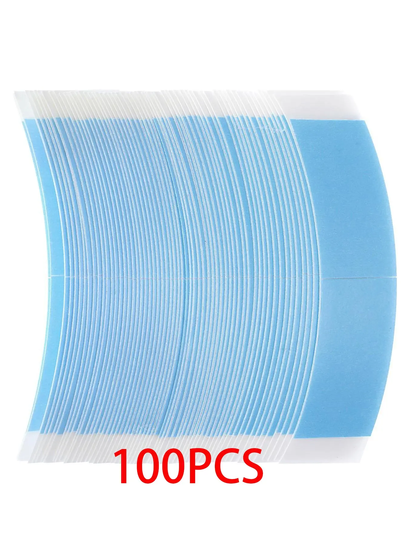 50 Pcs Dual-Sided Wig Tape Waterproof Lace Front Adhesive Tape Strong Sticky Transparent C Shape Hairpiece Tape for Lace Wigs Hair Extension Tape Hair Extensions Tape