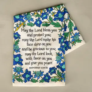 The Blessing Scripture Tea Towel  – Full Color - CSB