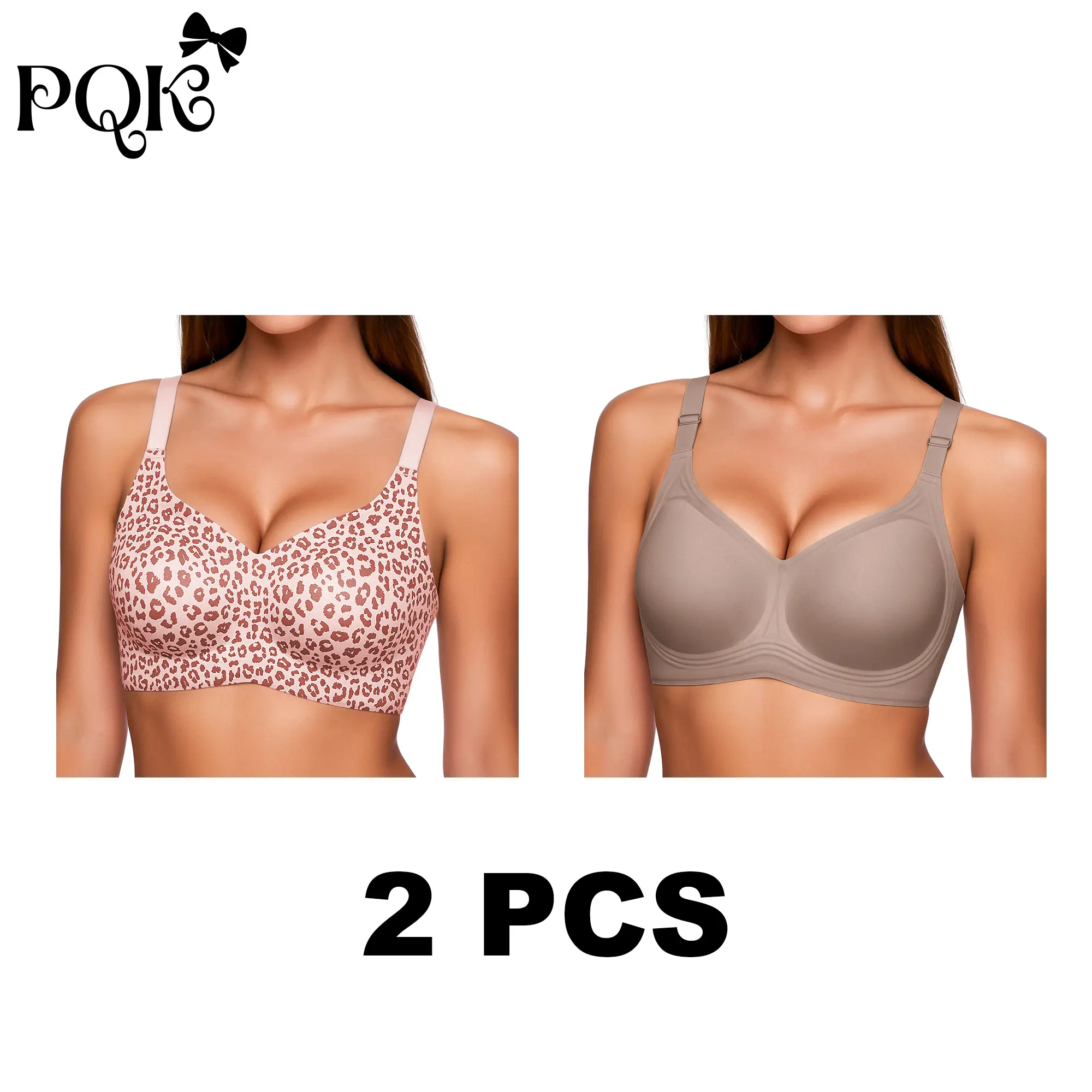 2 PCS (Pink Leopard+Coffee)