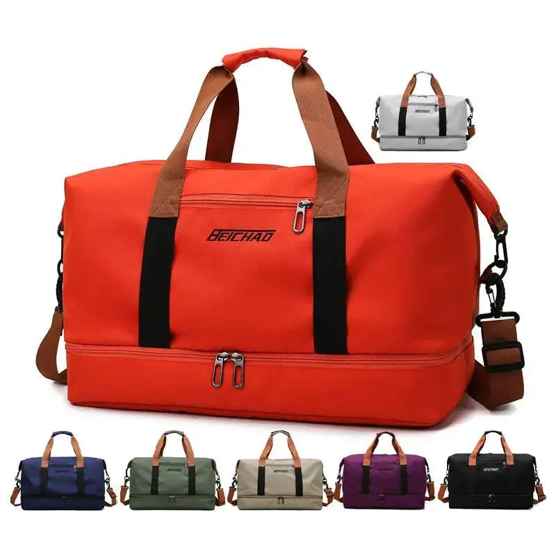 Beichad Wadi's 2023 Army 7 Colors fashion design practical gym bag for man with shoes pocket with big capacity wedding back