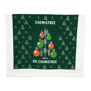 Chemistree Oh Chemistree Funny Christmas Science Tea Towel Funny Dish Towels Soft Adsorbent Tea Towel
